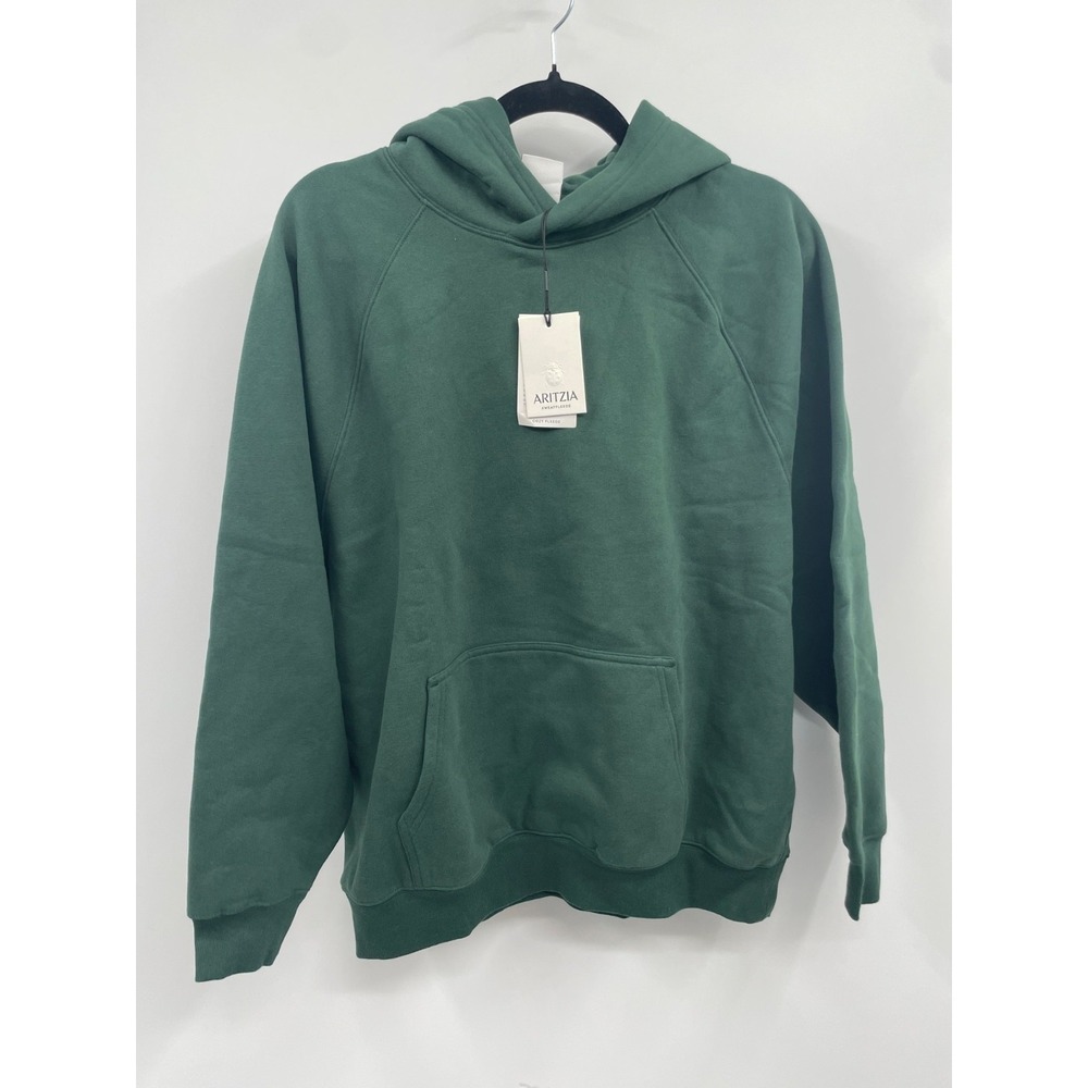 Aritzia Mega Cozy Sweatfleece Hoodie Women's Medium Green Active NWT
